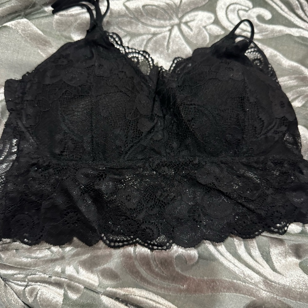Elegant Black Lace Bralette
